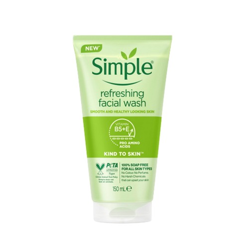 Simple Kind To Skin Refreshing Facial Wash Gel 150ml