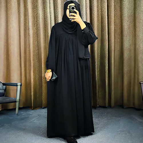 Regular Outerwear Borkha For Women Kuchi Body Design Outfit Pocket Borkha Abaya_B-631